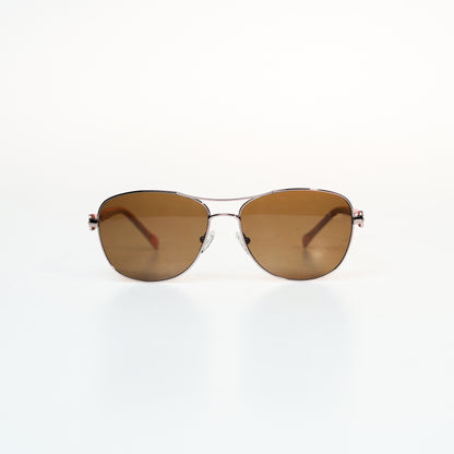 Brown Colorful Pattern Metal Sunglasses | GMGeyewear GS83M1024