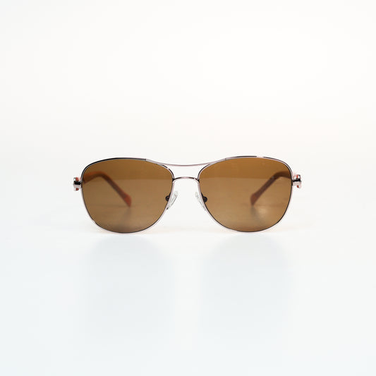 Brown Colorful Pattern Metal Sunglasses | GMGeyewear GS83M1024