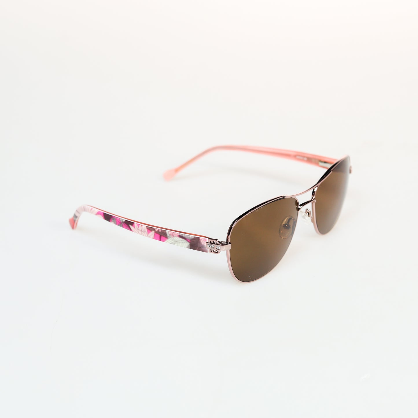 Brown Colorful Pattern Metal Sunglasses | GMGeyewear GS83M1024