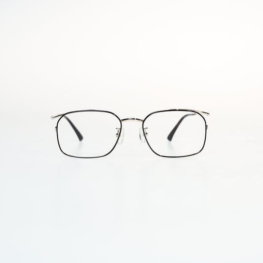 Luxury Full Frame Square Titanium Optical Frame | GMGeyewear tulipe 1 GO83T6013