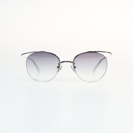 Simple Half Frame Oval Titanium Sunglasses | GMGeyewear Coquelicot2 GS83T1030