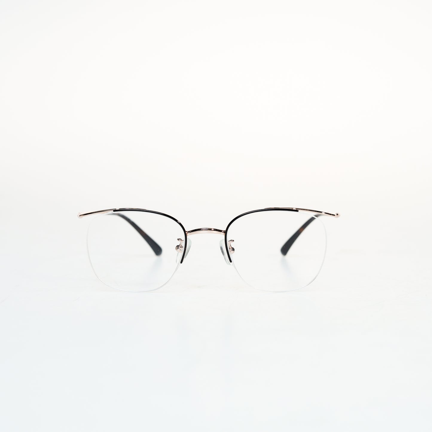 Simple Half Frame Square Titanium Optical Frame | GMGeyewear Iris2 GO83T6010