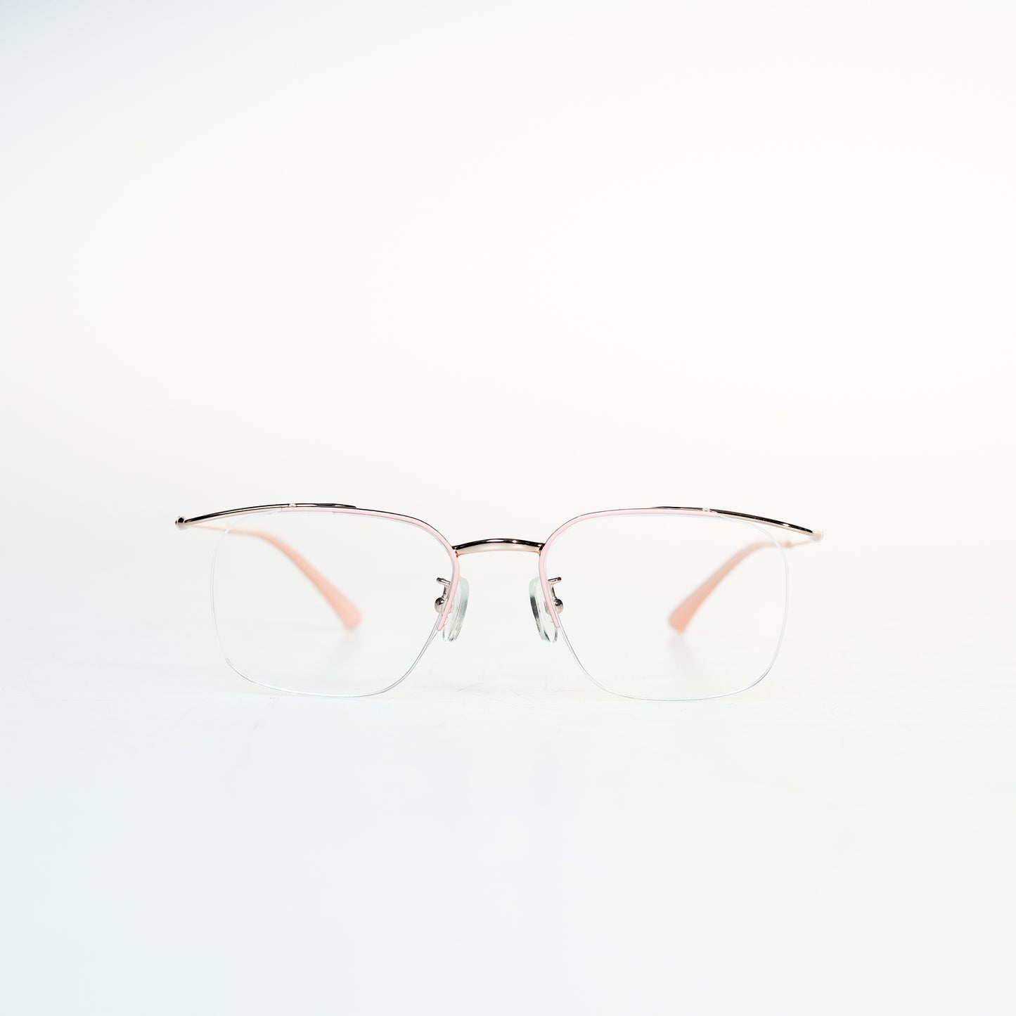 Simple Half Frame Square Titanium Optical Frame | GMGeyewear tulipe2 GO83T6015