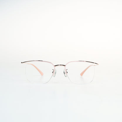 Simple Half Frame Square Titanium Optical Frame | GMGeyewear tulipe2 GO83T6015