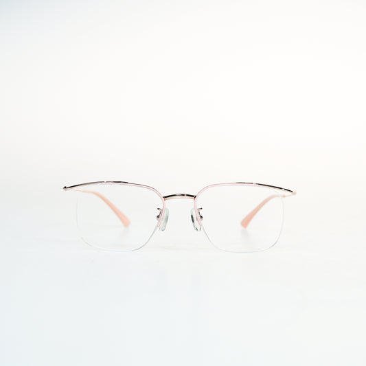 Simple Half Frame Square Titanium Optical Frame | GMGeyewear tulipe2 GO83T6015