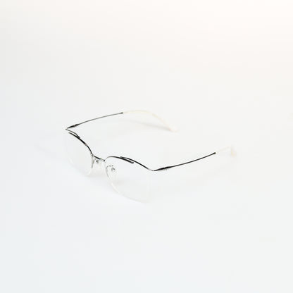 Simple Half Frame Square Titanium Optical Frame | GMGeyewear Iris2 GO83T6011