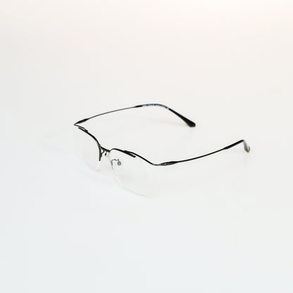 Simple Half Frame Square Titanium Optical Frame | GMGeyewear tulipe2 GO83T6014